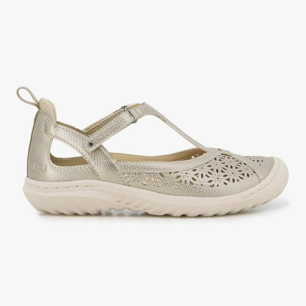 Women's JBU by jambu daffodil sneaker sandal 7.5  cream shimmer Comfort Classic - Picture 2 of 10